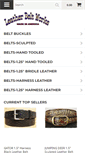 Mobile Screenshot of leatherbeltworks.com